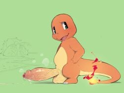 2025 4:3 4chan_anon after_sex balls big_penis blush blush_lines bodily_fluids body_blush bulb bulbasaur butt_blush charmander claws cum cum_inside cum_trail digital_media_(artwork) duo erection feral fire flaming_tail generation_1_pokemon genital_fluids genitals green_background huge_cock leaking_cum looking_at_viewer male musk musk_clouds nintendo open_mouth open_smile penis pokemon pokemon_(species) quadruped shaking simple_background smile solo_focus standing tail trembling unknown_artist vein veiny_penis
