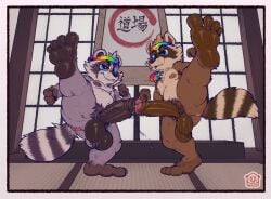 2sum balls big_balls docking erection feet foreskin genitals hi_res invalid_color male mammal original_character penile penis procyonid puggy raccoon saggy_balls sex shaft_divide tam tim_(disambiguation) uneven_balls vein veiny_penis