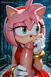 ai_generated amy_rose bending_penis big_breasts big_penis breasts clothed_female clothed_female_nude_male curved_penis dress female fully_clothed furry furry_female furry_on_human huge_cock human human_on_anthro human_on_feral human_on_furry looking_at_penis male nervous penis penis_awe penis_bend penis_bigger_than_arm penis_bigger_than_head penis_on_face penis_out scared sonic_(series) sonic_the_hedgehog_(series) unsure