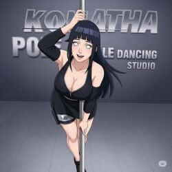 ai_generated black_hair breasts cleavage female hyuuga_hinata naruto
