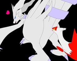 amber_eyes anal animated anus ass bent_over black_background blue_eyes dragon feral heart latias legendary_pokemon looking_back open_mouth oral_sex pokemon pokemon_(species) reshiram rimming sex tongue white_fur