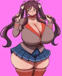 crazy mita (miside) from doki doki literature club by aigooner19aught7