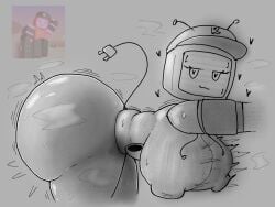 1girls 4:3 :3 antenna artist_request ass ass_bigger_than_head big_ass big_breasts black_and_white breasts breasts_bigger_than_head breasts_bigger_than_torso bubble_ass bubble_butt cap female forsaken_(roblox) hat heart-shaped_pupils hearts_around_head huge_nipples hyper_ass hyper_breasts hyper_nipples jacket monochrome nipple_bulge nipples_visible_through_clothing pockets reference_image roblox roblox_game robloxian robot robot_girl robot_humanoid seductive_smile smile steam steaming_body sweater tail teasing teasing_with_butt veeronica video_games wobbling_ass wobbling_breasts