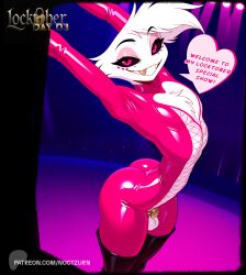angel dust from hazbin hotel by noctzurn