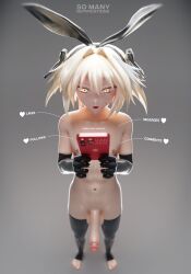 1boy 3d 3d_(artwork) 3d_model astolfo_(fate) black_ribbons blender blender3d blender_(artwork) blender_(software) blender_cycles blonde_hair boy bunny_ears chisahito cock cute cute_face elbow_gloves erection feet femboy flesh_fang grey_background hard_cock heart heart_eyes heart_symbol horny iphone markings markings_on_face nipples nude oiled oiled_up open_mouth penis phone red_phone ribbons rim_light sentence shaft shiny_skin stomach suprised suprised_look text thighhighs toes trap turned_on twink white_skin yellow_eyes