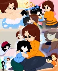 angelonce anniversary bath bathroom blush blushed blushed_face breasts brown_hair canon canon_couple canon_x_oc censored couple couple_love cute date flat_shading hug kissing mii mii_gunner mii_gunner_(smash_4) milkshake nintendo nsfwed22 nude nude_female oc_x_canon pajamas romance romantic romantic_couple short_male shower showering showering_together sick size_difference sleep sleeping sleeping_together super_smash_bros super_smash_bros._for_nintendo_3ds_and_wii_u taller_female wedding wedding_dress wedding_ring