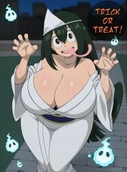 tsuyu asui from halloween by snakebd