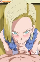 android 18 from dragon ball by foxybulma