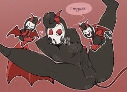 crimson imp glisten from dandy's world by pokerjokerful