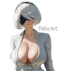 yorha 2b from nier: automata by feikyart