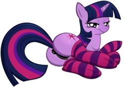 2014 anus ass cameltoe cutie_mark equine female friendship_is_magic fur hair horn horse junglepony mammal my_little_pony on_side pony purple_eyes purple_fur purple_hair pussy socks solo twilight_sparkle_(mlp) unicorn