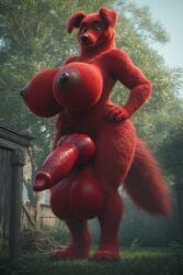 clifford (big red dog) from clifford the big red dog by furrypornaddiction