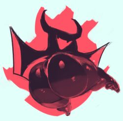 ass big_ass big_butt deltarune demon eram huge_ass imp john_mantle rear_view shadow_mantle shortstack submarine_screw tagme wide_hips