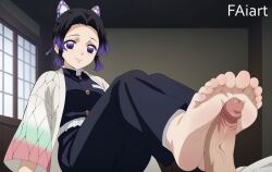 kochou shinobu from demon slayer by faiart