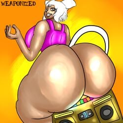 1girls cat_ears cat_tail catgirl female female_only final_fantasy final_fantasy_xiv gold_boombox_(prevence) huge_ass huge_breasts hyper hyper_ass looking_at_viewer looking_back miqo'te prevence smiling_at_viewer square_enix tagme thick_thighs twerking weaponizedpornography white_eyes white_hair workout_clothes y'shtola