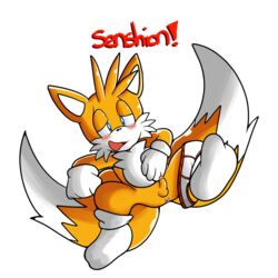 1boy anthro anus ass blush canine fox fur furry male male_only mammal penis sega senshion shy solo sonic_(series) sonic_team sonic_the_hedgehog_(series) sonic_the_hedgehog_2 tails transparent_background