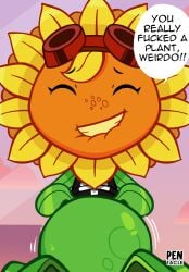accurate_art_style cum cum_in_pussy cum_inside cumflation female green_body inflation male male_pov pentacle_(artist) plant plants_vs_zombies plants_vs_zombies:_heroes pov solar_flare_(pvz) stomach_bulge sunflower sunflower_(pvz) vaginal_penetration