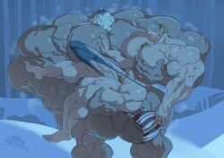 bodybuilder boner erection high_resolution highres hyper hyper_balls hyper_cock hyper_genitalia hyper_muscles hyper_penis hyper_testicles jesper_johansen klaus_(character) klaus_(film) male male_only muscles muscular muscular_arms muscular_male muscular_thighs musk penis remert sweat sweating