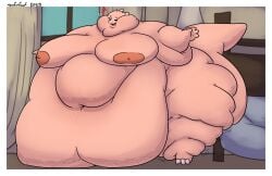 bbw big_breasts breasts cleavage fat female furry huge_breasts mexifurfoof nipples overweight ssbbw tagme thick_thighs wide_hips