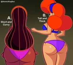 2025 2girls artist_name ass ass_focus atomickingboo big_ass big_breasts bra breasts brown-skinned_female brown_body brown_hair brown_hair_female brown_skin busty chocolate_and_vanilla curvaceous curvy curvy_figure dark-skinned_female dark_hair dark_skin digital_media_(artwork) duo duo_female duo_focus english english_text female female_focus female_only freckles freckles_on_ass freckles_on_breasts freckles_on_face ginger hairband hips hourglass_figure huge_ass legs light-skinned_female light_skin long_hair mature mature_female meme meme_reference mostly_nude mostly_nude_female nude nude_female oc orange_hair orange_hair_female original original_character original_characters panties rear_view shaylynn_summer terra_mandrile text the_besties_(atomickingboo) thick thick_ass thick_hips thick_legs thick_thighs thighs voluptuous voluptuous_female waist wide_hips