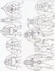 anthro balls bear boar centaur dudebulge flaccid furbolg gnoll humanoid male male_only monochrome muscles nude penis porcine pubes satyr tagme taur vrykul walrus warcraft world_of_warcraft