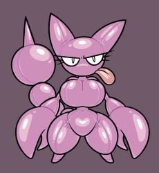 angry_face frost-lock gligar pokemon shiny_skin tongue_out