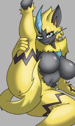 amigos_multiversos ass big_ass big_breasts breasts female nintendo pokemon pokemon_(species) source_request tagme zeraora