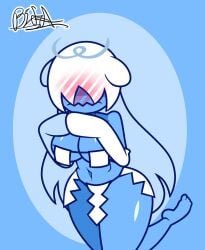 1girls bifa blush boo_(mario) boo_girl_(minus8) bra covered_eyes covered_nipples female floating ghost ghost_girl huge_ass long_sleeves mario_(series) nintendo super_mario_bros. underwear