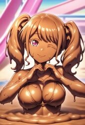 ai_generated bang_dream! completely_covered_in_mud covered_in_mud dirty dirty_girl maruyama_aya mud muddy nai_diffusion stable_diffusion tagme