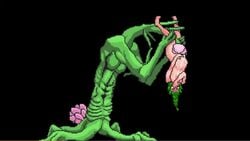 1girls all_fours animated anthophobia blush breasts closed_eyes covering_mouth female flower forced_orgasm full_face_blush gasp green_hair green_tentacles holding_belly interspecies knees_together_feet_apart long_hair monster nude open_mouth orgasm penetration pixel_art plant pregnant pussy rape restrained sound spread_legs squirting stomach_bulge suspended suspension tentacle tentacle_grab upside-down vaginal_penetration video