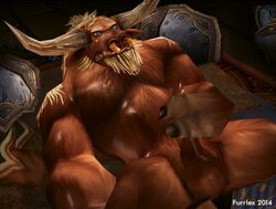 animated anthro bovine bull color fur furrlex furry gif handjob horn indoors loop male male_only mammal masturbation muscle nude penis solo tauren testicles video_games warcraft world_of_warcraft