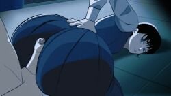 1boy 1girls 2d 2d_animation animated ass ass_focus assjob bouncing_ass buttjob buttjob_over_clothes chainsaw_man clothed_female_nude_male covered_assjob covered_buttjob curvaceous curvaceous_ass curvaceous_figure divine_wine female femcel fully_clothed_female huge_ass huge_cock light-skinned_female light-skinned_male mitaka_asa thick_thighs thighs