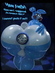 3:4 3d_(artwork) absurd_res anal anal_sex angry animatronic anthro anus ass backsack ball_ring balls bent_over big_butt blue_anus bodily_fluids breath bubble_butt buckteeth butt_focus buttplug buttplug_in_ass buttplug_insertion checkered checkered_floor dialogue digital_media_(artwork) english_text eye_roll femboy five_nights_at_freddy's five_nights_at_freddy's_2 genitals glistening glistening_body glowing glowing_eyes hand_on_butt hand_on_own_butt hi_res huge_butt lagomorph leporid lips machine male mammal object_in_ass panting penetration perineum plug_(sex_toy) plug_insertion profanity puffy_anus rabbit rckke rear_view robot robot_anthro scottgames scut_tail sex_toy sex_toy_in_ass sex_toy_insertion short_tail slam smile solo spread_butt spreading sweat sweaty_body tail talking_to_viewer tears teeth text thick_thighs toy_bonnie_(fnaf)