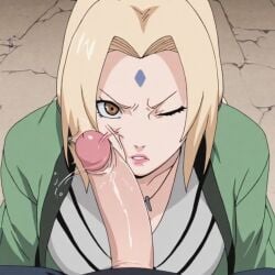 1boy 1girls ai_generated angry angry_face blonde_hair breasts brown_eyes dick_on_face dick_slap female green_haori grey_kimono haori large_penis male naruto naruto_(series) naruto_shippuden penis penis_slap penis_slapping_face slapping_penis slapping_with_penis tsunade