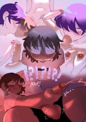 acne adam_(tottalyaw31rd0) anal_sex anal_sex bathroom belly_bulge black_hair blowjob blush brown_hair chubby_male clothed comic cum cumshot fantasizing foreskin frotting gay gay_domination gay_sex glasses imagination long_penis masturbation pale_skin_male partially_clothed penis_size_difference public_bathroom riding sam_(tottalyaw31rd0) sex skinny sweating text thick_penis tottalyaw31rd0 uncut vitiligo yaoi