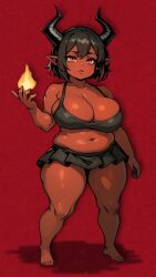 1girls ai_generated alhella_(character) animated ass background barefoot beautiful belly big_ass big_belly big_breasts big_butt big_thighs black_bra black_hair black_horn black_skirt black_top breasts chubby chubby_anthro chubby_belly chubby_female cute dark_hair demon demon_girl demon_horns demon_humanoid demoness fantasy fat_ass female female female_only hair height hips horns horny huge_breasts large_ass large_breasts large_butt legs lips medieval navel no_sound orange_eyes plump plump_ass posing red_skin red_skinned_female sexy sexy_pose shaking short_hair sir_gallaton smile soft_breasts standing straight tagme teeth thick_legs thick_thighs video weight wide_hips wide_thighs