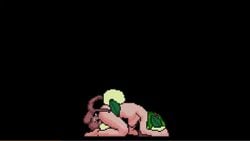 animated anthophobia covering_mouth full_face_blush gasp green_hair holding_belly knees_together_feet_apart nude pixel_art plant rape sound stomach_bulge suspended suspension upside-down vaginal_penetration video zombiecat