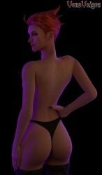 3d 3d_(artwork) ass ass_focus busty lingerie looking_at_viewer moira overwatch overwatch_2 seductive seductive_look taller_female taller_girl thick_thighs thighs thighs_bigger_than_head vonsvaigen