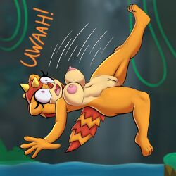 1girls anthro areolae barefoot breasts completely_nude completely_nude_female deerboynsfw falling female female_only full_body furry naked naked_female nipples nude nude_female solo solo_female sonic_(series) trip_the_sungazer