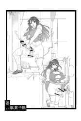 1futa 2d 2d_(artwork) 2d_artwork balls bathroom big_breasts big_penis bottomless breasts censor_bar censored chubby chubby_futa cum cum_on_floor cum_on_self cum_on_wall cumming cumming_on_self cute cute_expression dagashiya erect_penis erection futa_only futanari hairy hairy_balls japanese_text konbuni kouin_n long_hair maid_headdress masturbating masturbation monochrome penis penis_out posing posing_for_the_viewer precum precum_drip pulling_up_dress pulling_up_skirt school_uniform schoolgirl smile smiling smiling_at_viewer tongue veins veins_on_dick veiny veiny_penis