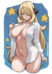 cynthia (pokemon) from game freak by redjet