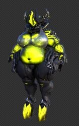 bbw big_breasts breasts cleavage female huge_breasts overweight qzk_forte rhino_(warframe) tagme thick_thighs wide_hips