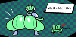 2d_animation aliasing ambiguous_gender amphibian animated anus ass big_breasts big_butt blush blush_lines breasts dialogue digital_media_(artwork) duo eyelashes female frog genitals gesture glistening glistening_butt green_body heart_symbol huge_butt looking_at_viewer looking_back loop nxyitn open_mouth presenting presenting_hindquarters profanity seamless_loop short_playtime talking_to_viewer teasing teasing_viewer thick_thighs twerking vulva waving waving_at_viewer x_anus