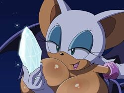 rouge the bat from sonic (series) by evedeve