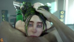 1boy 1girls 3d 3d_animation all_the_way_to_the_base animated balls balls_deep billie_eilish blowjob deepthroat face_fuck face_fucking fellatio female light-skinned_female light-skinned_male light_skin lorgegucas male oral oral_penetration oral_sex pov pov_eye_contact sloppy_blowjob sound sound_effects tagme throat_fuck video