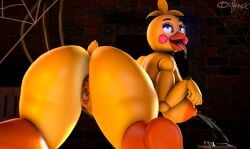 2021 3d_(artwork) ahe_gao all_fours animatronic anthro anus areola ass avian beak big_areola big_breasts big_butt bird blue_eyes bodily_fluids breasts brick_wall chicken difinex digital_media_(artwork) dripping drooling eye_roll eyeshadow female five_nights_at_freddy's five_nights_at_freddy's_2 galliform gallus_(genus) genital_fluids genitals hi_res lactating looking_pleasured machine makeup nipples non-mammal_breasts non-mammal_nipples nude nude_anthro nude_female open_mouth open_smile orange_nipples orange_vulva phasianid purple_eyeshadow pussy rear_view robot robot_anthro runaboo_chica saliva saliva_drip saliva_on_tongue scottgames scut_tail short_tail smile solo source_filmmaker_(artwork) spider_web tail thick_thighs tongue tongue_out toy_chica_(fnaf) vaginal_fluids vulva wall_(structure) watermark