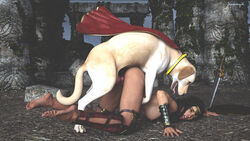 1animal 1boy 1girls 3d ahe_gao animal_genitalia barefoot canine canine_penis cape clothed_feral dc dc_comics dog dog_penis doggy_style dominant_feral face_down_ass_up female female_on_feral feral feral_on_female feral_on_human human_on_feral knot krypto male partially_clothed superman_(series) sword vaginal vaginal_penetration wonder_woman wonder_woman_(series) xnassyx zoophilia