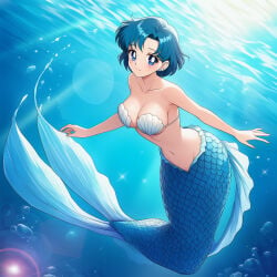 1girl adult_swim alluring ami_mizuno big_breasts bishoujo_senshi_sailor_moon bishoujo_senshi_sailor_moon_r bishoujo_senshi_sailor_moon_r_the_movie bishoujo_senshi_sailor_moon_s bishoujo_senshi_sailor_moon_s_the_movie bishoujo_senshi_sailor_moon_supers bishoujo_senshi_sailor_moon_supers_the_movie blue_eyes blue_hair cleavage female mermaid solo toei_animation toonami underwater viz_media wolf_(artist)