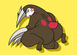 ass balls big_balls big_butt chubby claws darkmagician1212 excadrill flygon_(artist) furry male male_only mole_(animal) nintendo no_humans pokemon pokephilia video_games