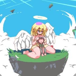 1boy 1boy1girl 1girl1boy 1girls 2d angel angel_girl angel_wings animated aoihitsuji background big_breasts blonde_hair blue_eyes bracelet bracelets breast_smother breast_squeeze breasts breasts_squeezed_together caressing cleavage closed_eyes clothes clothes_on_floor clothes_removed clouds cum cum_in_pussy cum_inside cute deep_penetration dialogue dominant dominant_female enjoying enjoying_sex face_between_breasts face_in_breasts faceless_character faceless_male female female_penetrated floating_island grass gray_hair halo hand_on_head hands_on_another's_head happy happy_female happy_sub head_between_breasts heart heart_symbol hearts_around_head hi_res highres holding holding_head holding_partner hug huge_breasts hugging_partner intense_orgasm intercourse island larger_female laughing legs_apart legs_spread longer_than_30_seconds longer_than_one_minute looking_at_partner looking_down looking_down_at_partner male male/female male_moaning male_penetrating_female mature_female milf mini_giantess moan moaning moaning_in_pleasure monster_girl muffled muffled_moaning nipples nude nude_female nude_male orgasm original original_character original_characters outdoors outside outside_sex penetration penis penis_in_pussy pixel_animation pixel_art questionable_consent red_eyes sex shorter_male shorter_than_3_minutes shorter_than_two_minutes sky smaller_male smile smiling smothering sound_effects submissive_human submissive_male tagme taller_female thick_thighs thighs vagina vaginal_sex waterfall wholesome x-ray x-ray_view